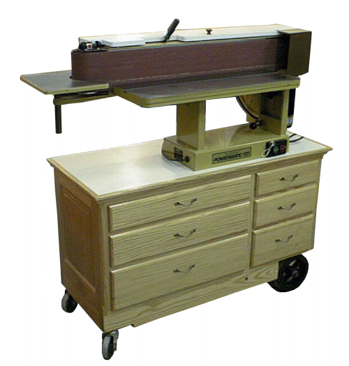 Horizontal Sander On cart